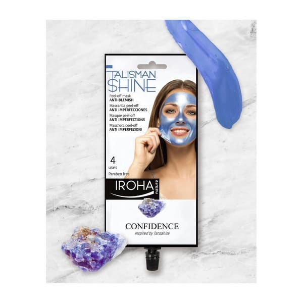 Ansiktsmaske Peel Off Blue Tanzanite Anti-blemish Iroha