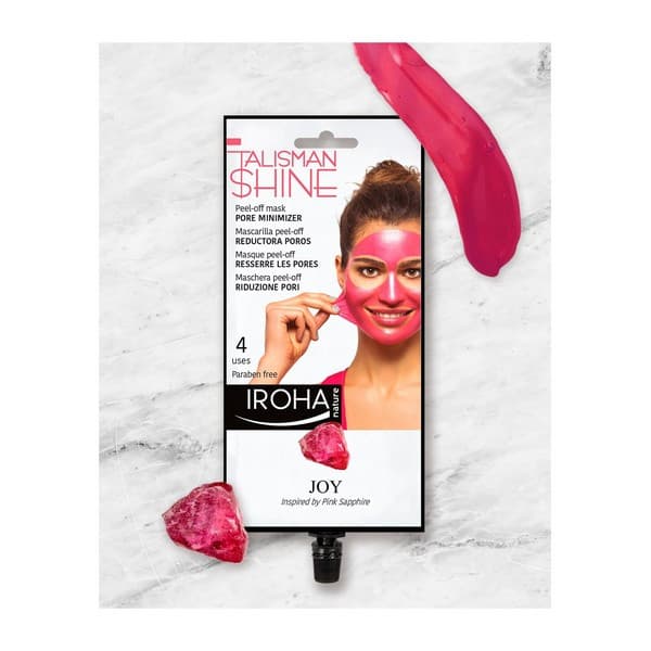 Ansiktsmaske Peel Off Pink Sapphire Pore Minimizer Iroha