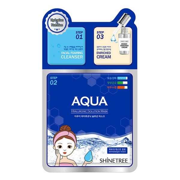 Ansiktsmaske Aqua Shinetree Hyaluronsyre (28 ml)