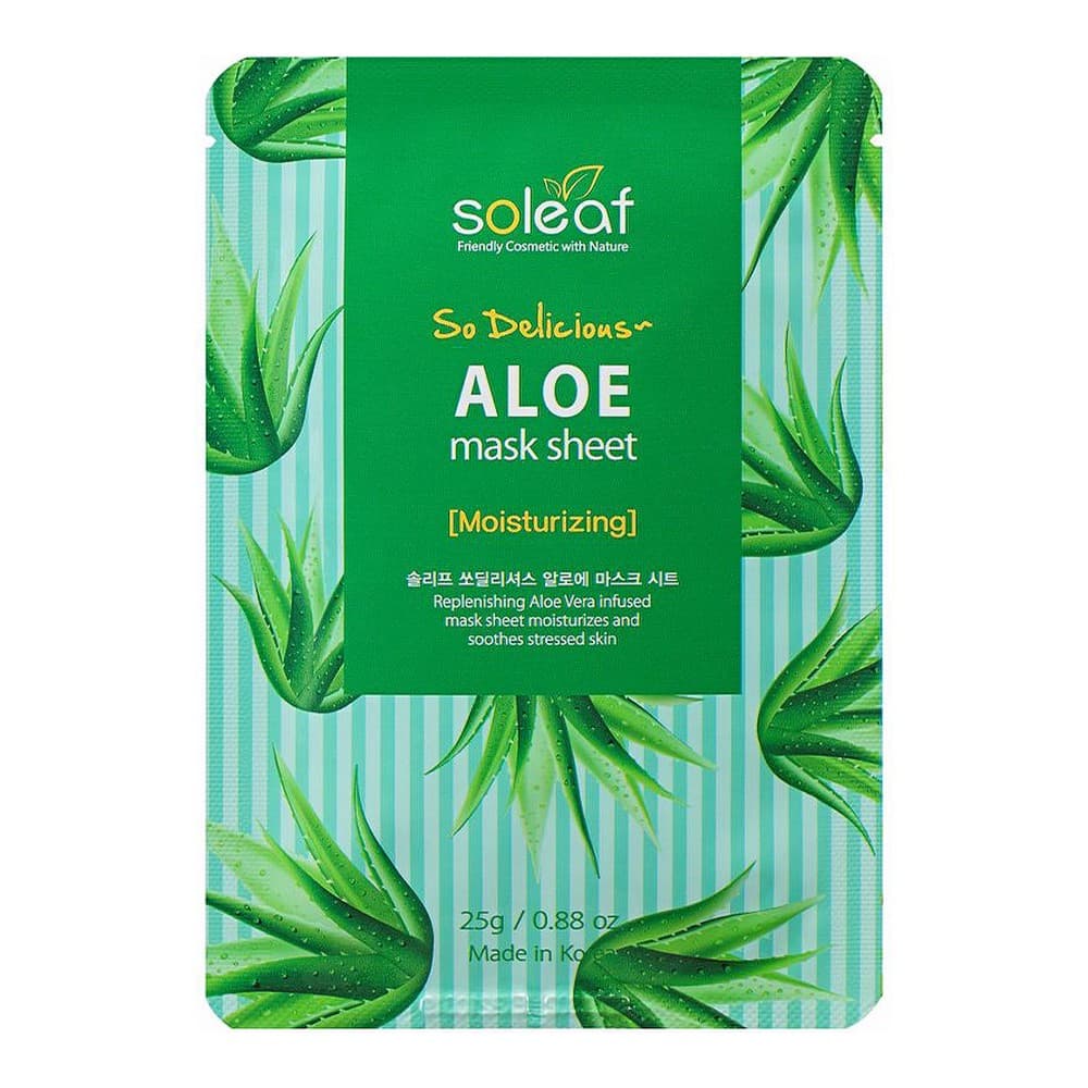 Fuktighetsgiver Ansiktsmaske So Delicious Soleaf Aloe Vera (25 g)
