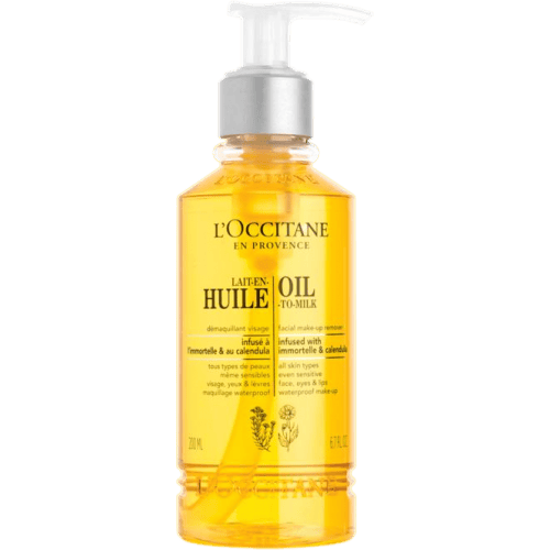 L'occitane Immortelle Cleanser Oil Milk MakeUp Remover 200ml - Ansiktsrengöring