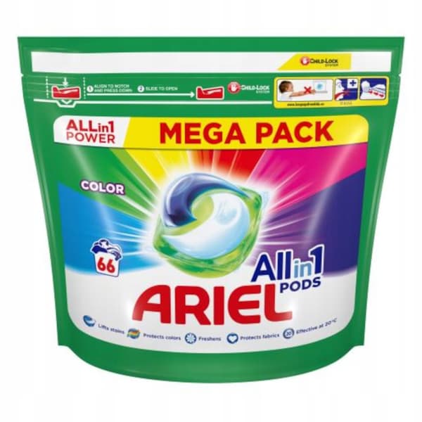 Ariel All in 1 Pods  Color  66 pcs