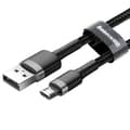 Miniatyrbild 3 av 4: Baseus Flätad Micro USB Kabel 3M - Svart