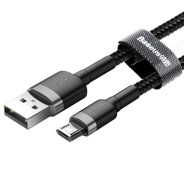 Baseus Flätad Micro USB Kabel 3M - Svart