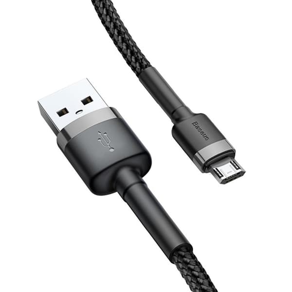 Baseus Flätad Micro USB Kabel 3M - Svart