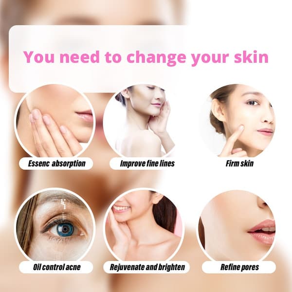 Anti-aging Elektrisk øjenmassageapparat Opstrammende ansigtsmikrovibrations skønhedsmassage