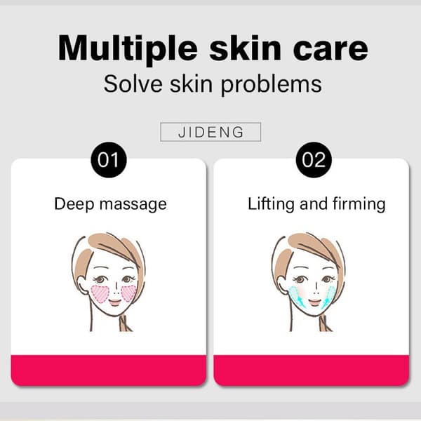 Anti-aging Elektrisk øjenmassageapparat Opstrammende ansigtsmikrovibrations skønhedsmassage