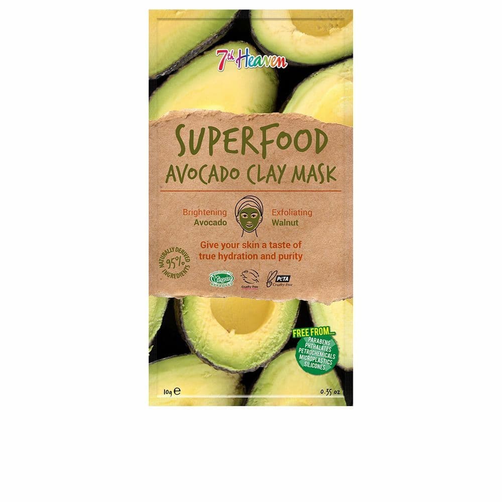 Ansiktsmaske 7th Heaven Superfood Peeling Leire Avokado (10 g)