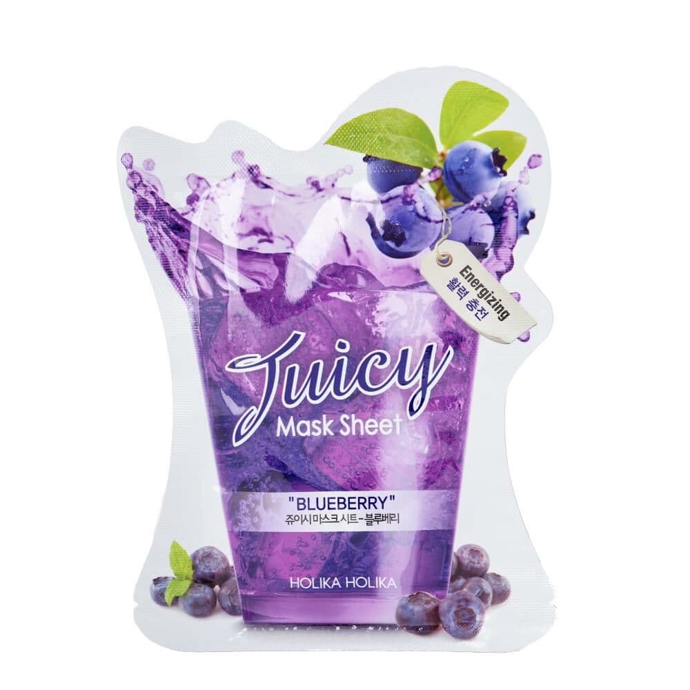 Ansiktsmaske Holika Holika Juicy Blåbær Energigivende (20 ml)