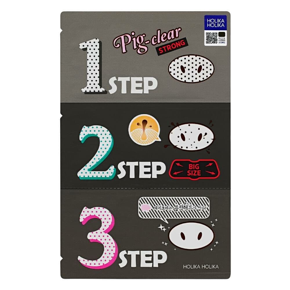 Ansiktsmaske Peel Off Holika Holika Pig-clear Strong 3 Step