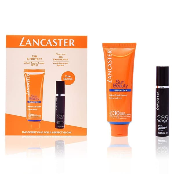 Lancaster Velvet Touch Face Cream 50ml SPF30+Youth Renewal Face Serum 10ml