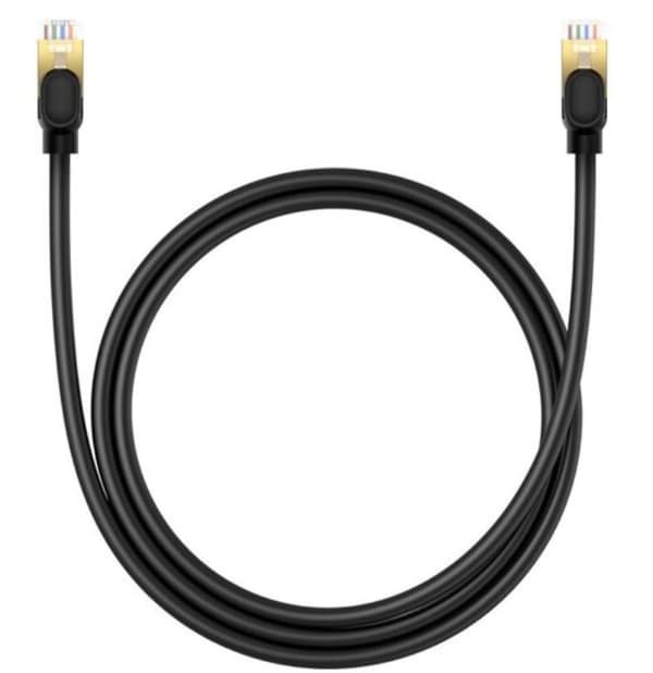 Baseus Ethernet Kabel CAT 8 40Gb/s 5m - Svart