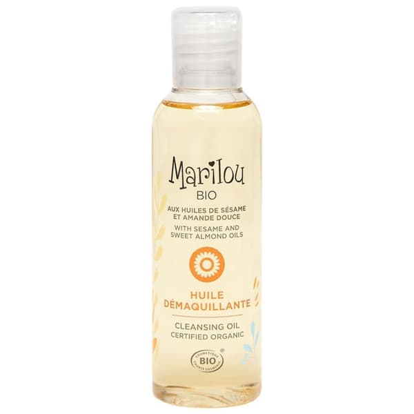 Sminkborttagningsolja - Marilou Bio - 100ml - Sesamolja - Sötmandelolja - Vegansk
