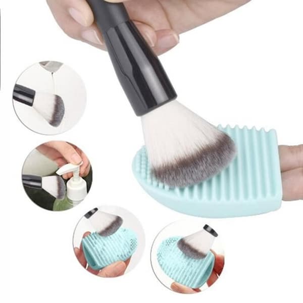Handske Makeup Wash Scrubber Tips Estetisk Ren Putil Rengöringsborste Sminkborste Ren Grön