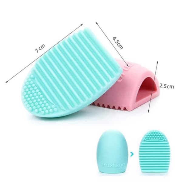Handske Makeup Wash Scrubber Tips Estetisk Ren Putil Rengöringsborste Sminkborste Ren Grön