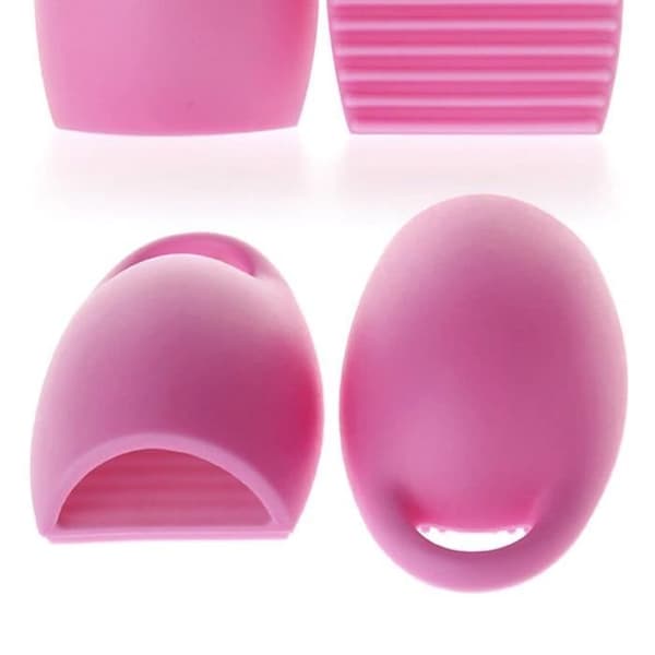Newcomdigi Handske Rengöring Makeup Brush Silikonborste - Rosa