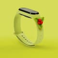 Miniatyrbild 2 av 2: Xiaomi Mi Smart Band 5/6 Silikon Strap Xmas Mistletoe - Grön