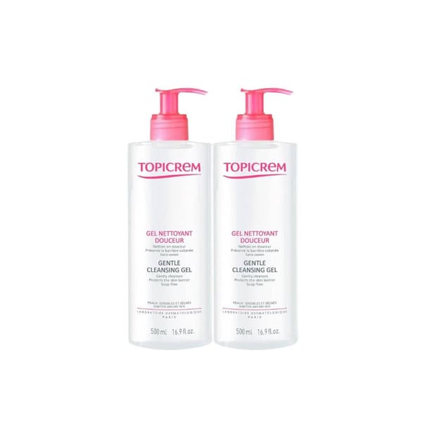 Rengöringsgel Topicrem Dúo 2 x 500 ml 2 antal