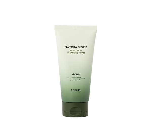 Heimish Matcha Biome Amino Akne Cleansing Foam 150 g - Kasvojen puhdistusvaahto matchaa ja aminohappoja aknen hoitoon