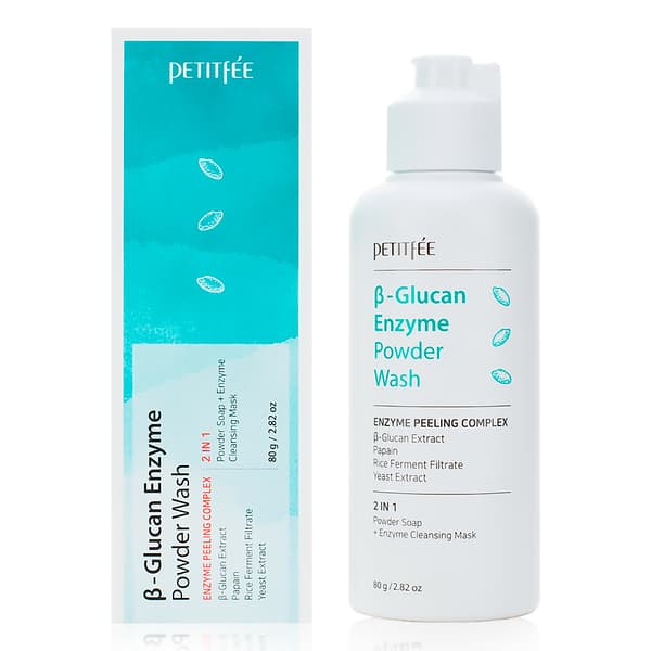 Petitfee Powder Wash B-Glucan Enzyme 80 g - Entsyymijauhe kasvojen puhdistukseen