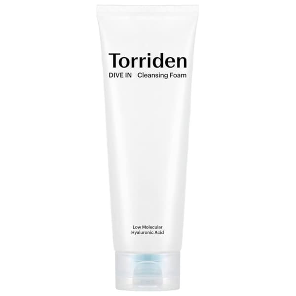 Torriden DIVE-IN pienimolekyylinen hyaluronihappopuhdistusvaahto 80 ml - Kasvojen puhdistusvaahto matalamolekyylipainoisella hyaluronihapolla