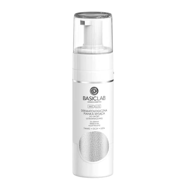 Basiclab - Dermatologiskt rengöringsskum för ultrakänslig hud, 150 ml