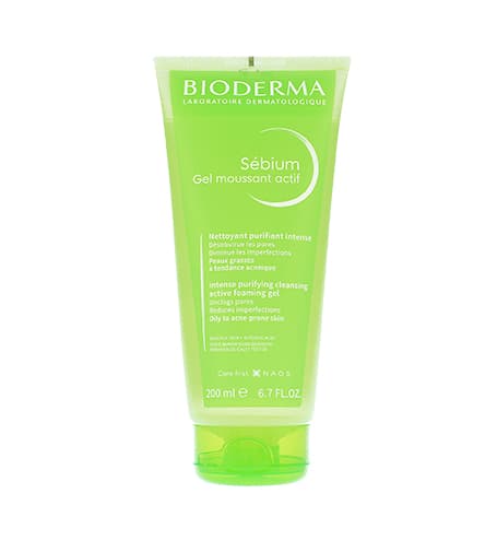 Bioderma Sébium Gel Moussant Actif deep cleansing gel for oily and problematic skin 200 ml