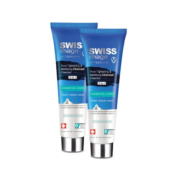 Swiss Image® Pore Tightening & Mattifying Charcoal cleanser 75ml