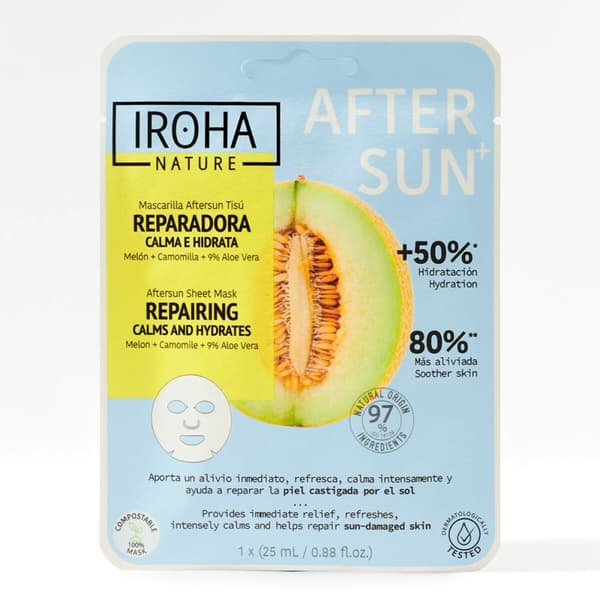 Ansiktsmask Iroha Repairing calms and hydrates Melon (1 antal)
