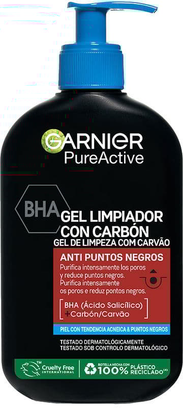 Facial Cleansing Gel Garnier Pure Active Charcoal 250 ml
