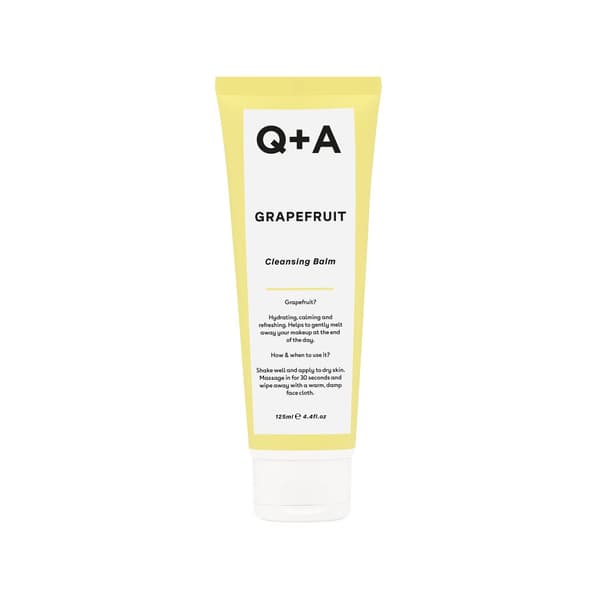 Q+A Grapefruit Cleansing Balm, 125 ml - kasvojen puhdistusbalsami greippiöljyllä
