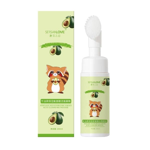 Sersanlove Avocado Moisturizing Amino Acid Cleansing Mousse, 150 ml - Aminohappoja ja avokadoa sisältävä puhdistusvaahto