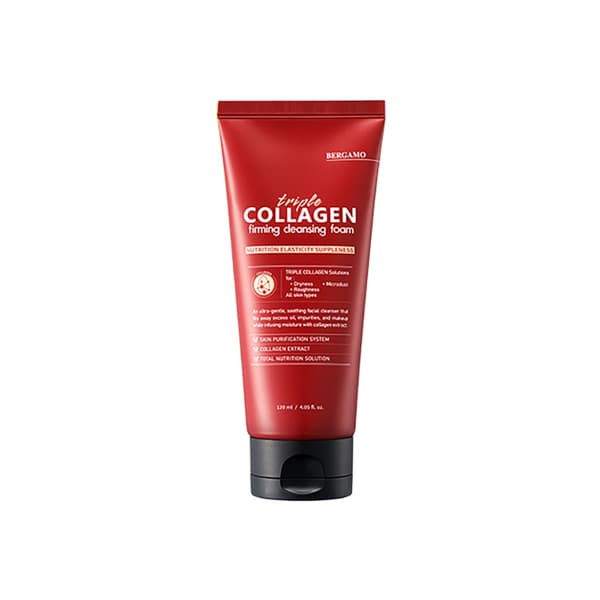 BERGAMO Triple Collagen Firming Cleansing Foam 120 ml - Rengörande ansiktsskum