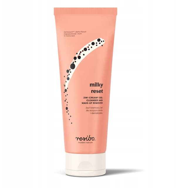 RESIBO MILKY RESET 2in1 kermainen puhdistus- ja meikinpoistogeeli, 100 ml