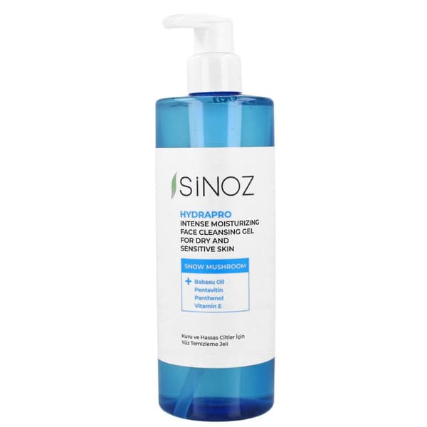 Sinoz Hydrapro Face Cleansing Gel kuivalle ja herkälle iholle 400 ml - Intensiivisesti kosteuttava kasvojen puhdistusgeeli kuivalle iholle