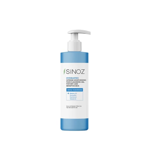 Sinoz HydraproFace Cleansing Gel kuivalle ja herkälle iholle 200 ml - Intensiivisesti kosteuttava kasvojen puhdistusgeeli kuivalle ja herkälle iholle