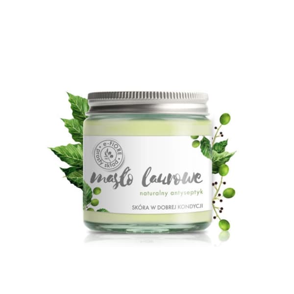 e-FIORE - Natural Bay Laurel Butter mustakuminalla, antiseptinen iho-ongelmia, 120 ml