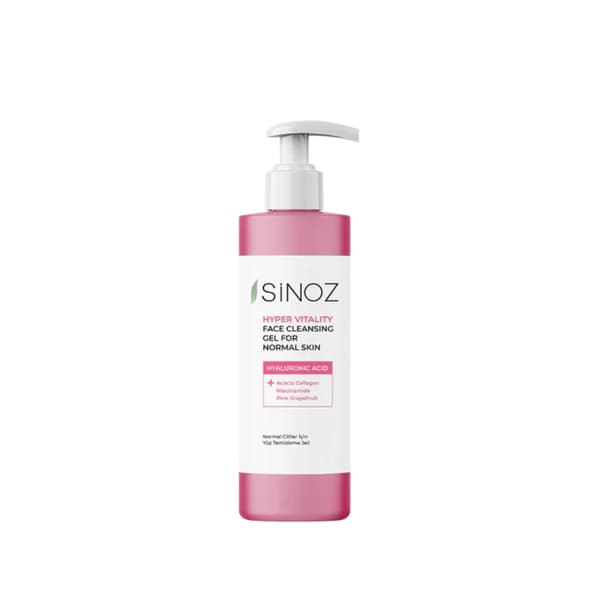 Sinoz - Hyper Vitality Face Cleansing Gel normaalille iholle, 200 ml - Kasvojen puhdistusgeeli päivittäiseen käyttöön