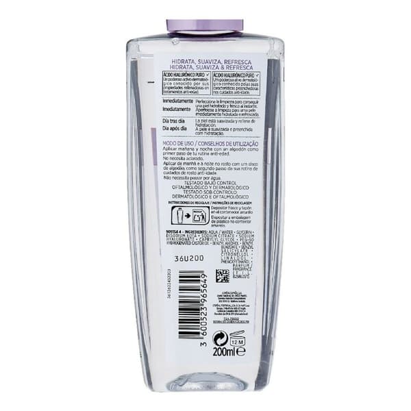 Forfriskende Rensetoner Revitalift L'Oreal Make Up Fyldstoffer til ansigtslinjer (200 ml)