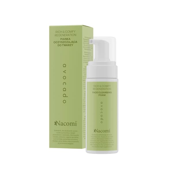 NACOMI Rich&comfy regeneration - AVOCADO kasvojen puhdistusvaahto 150 ml
