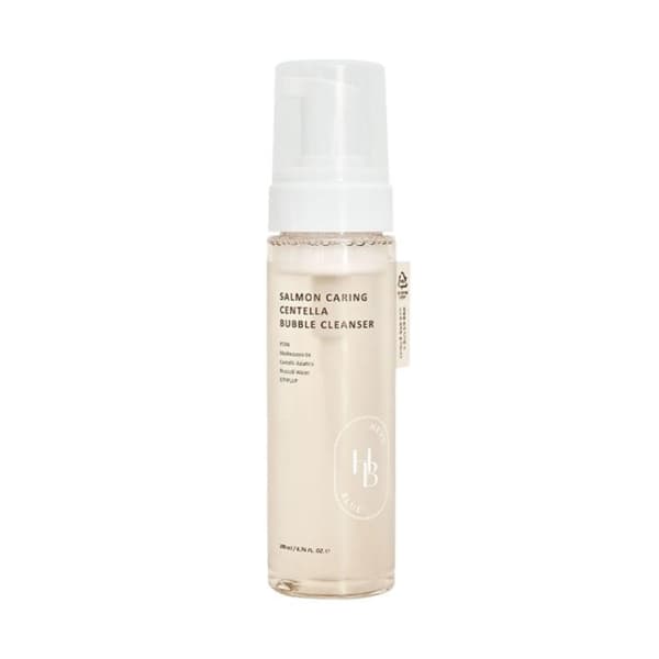 HEVEBLUE Salmon Caring Centella Bubble Cleanser 200 ml - kasvojen puhdistusvaahto