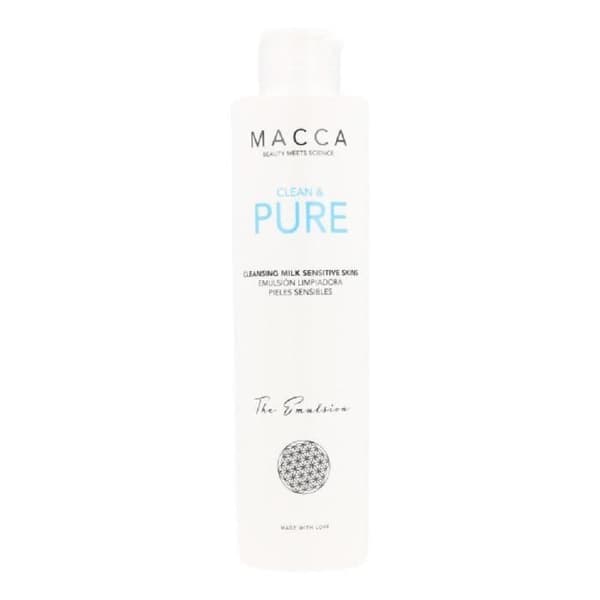 Clean &amp; Pure Macca rengöringsmjölk Känslig hud (200 ml)