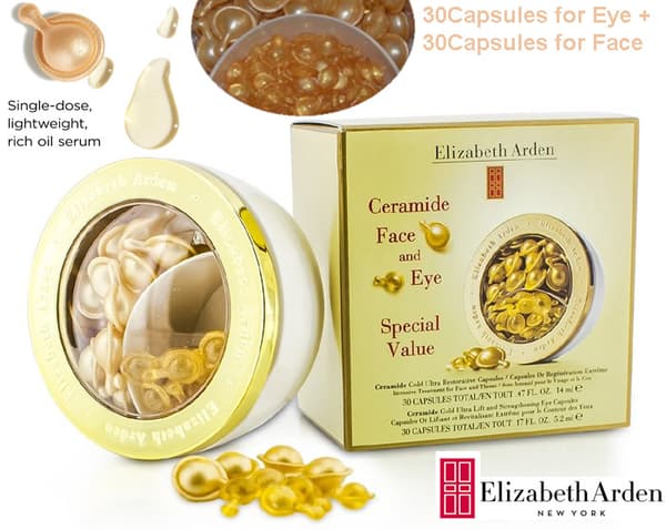Arden Ceramide Gold Ultra Restorative Capsules Face 30+Eye 30