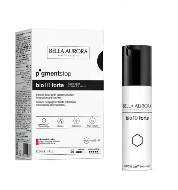 Bella Aurora BIO10 Forte Anti-Dark Spots facial serum against pigmentation for sensitive skin, SPF20+, 30 ml
