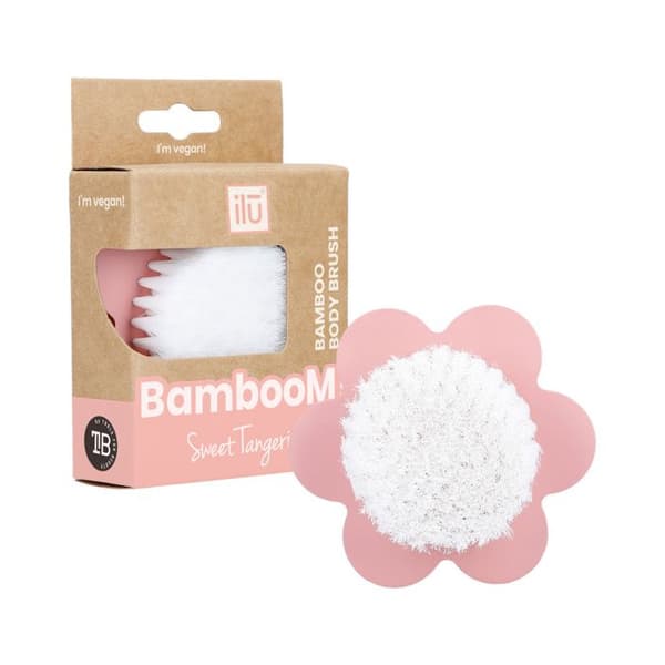 ilū Skin Care BambooM! Face Brush Sweet Tangerine - ansiktsborste
