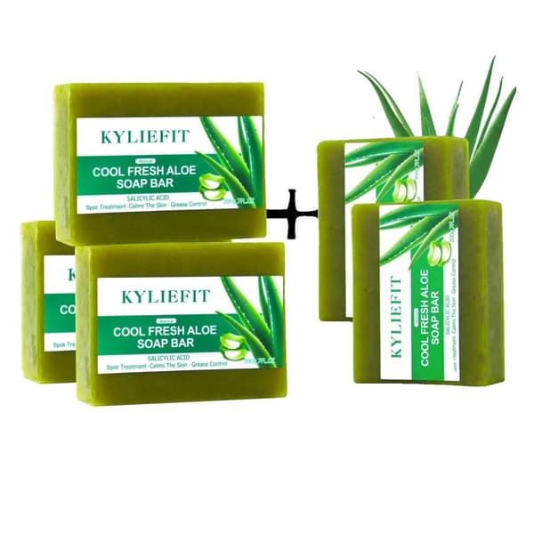 Aloe Vera-tvål, Akne-reducering, Fuktgivande formula,Köp 3, få 2 gratis