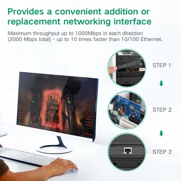 Ugreen PCI-E network card Gigabit 10/100/1000Mbps