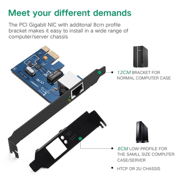 Ugreen PCI-E network card Gigabit 10/100/1000Mbps