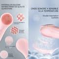 Miniatyrbild 2 av 4: INN Ansiktsrengöringsborste Ultraljudssilikonuppvärmning Vattentät elektrisk multifunktionell ansiktsmassagerare Mjuk anti-aging hudvård