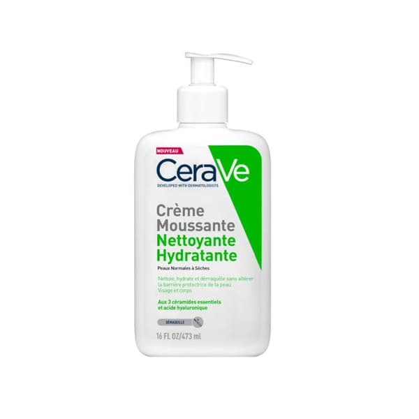 Cerave Rengörande Moussekräm för Ansiktet för Normal till Torr Hy 473ml